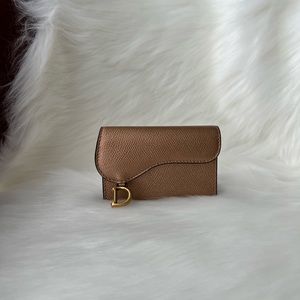 Dior saddle card holder